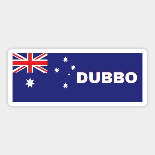 Dubbo City in Australian Flag Sticker